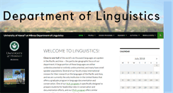 Desktop Screenshot of ling.hawaii.edu