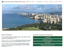 Tablet Screenshot of economics.hawaii.edu