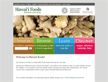Tablet Screenshot of hawaiifoods.hawaii.edu