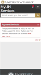Mobile Screenshot of myuh.hawaii.edu