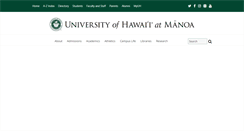Desktop Screenshot of manoa.hawaii.edu