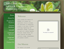 Tablet Screenshot of nhsemp.eng.hawaii.edu