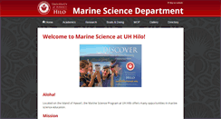 Desktop Screenshot of mare.hawaii.edu