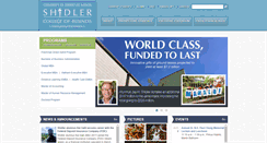 Desktop Screenshot of mba.shidler.hawaii.edu