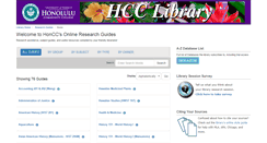 Desktop Screenshot of libguides.hcc.hawaii.edu