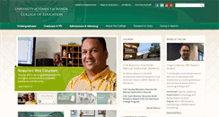 Desktop Screenshot of coe.hawaii.edu