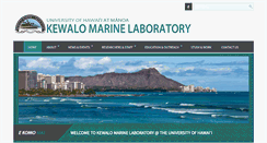 Desktop Screenshot of kewalo.hawaii.edu