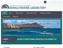 Tablet Screenshot of kewalo.hawaii.edu